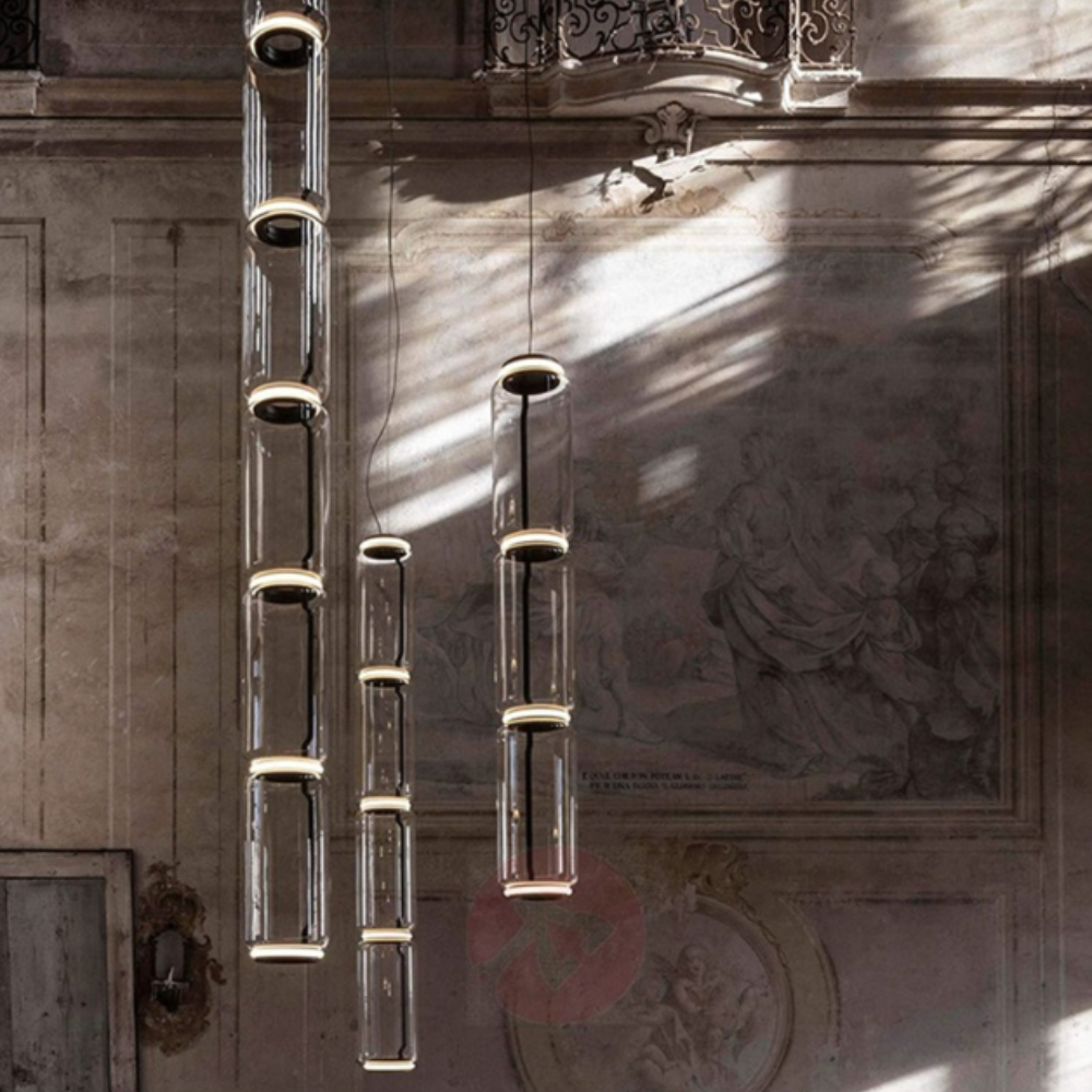 Hailie Modern Design Metall Glas LED Pendellampa Vardagsrum