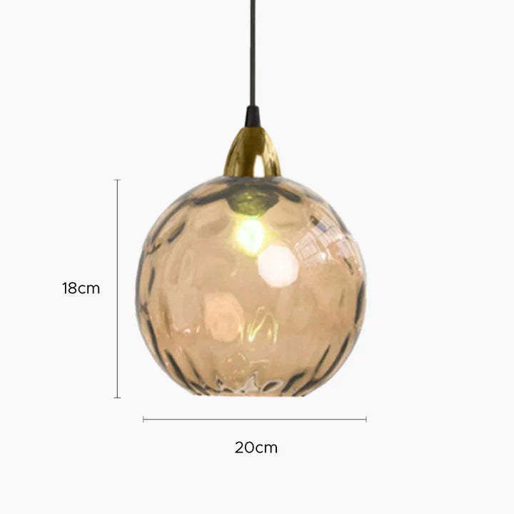 Hailie Färg Glas Pendellampa Klot Vardagsrum/Matsal/Sovrum