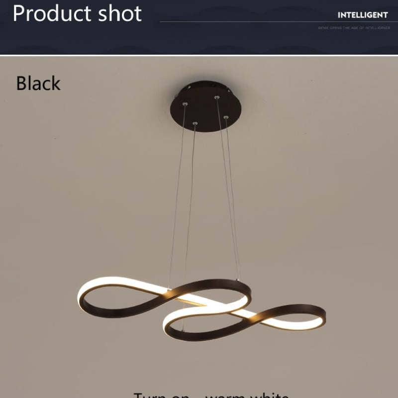Louise Modern Design LED Pendellampor Musiknot Svart/Vit Guld Järn/Silikonlist Vardagsrum/Sovrum