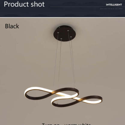 Louise Modern Design LED Pendellampor Musiknot Svart/Vit Guld Järn/Silikonlist Vardagsrum/Sovrum