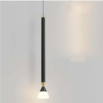 Carr Modern Minimalistisk LED Lång  Pendellampa Metall/Glas Svart/Guld Vardagsrum/Sovrum