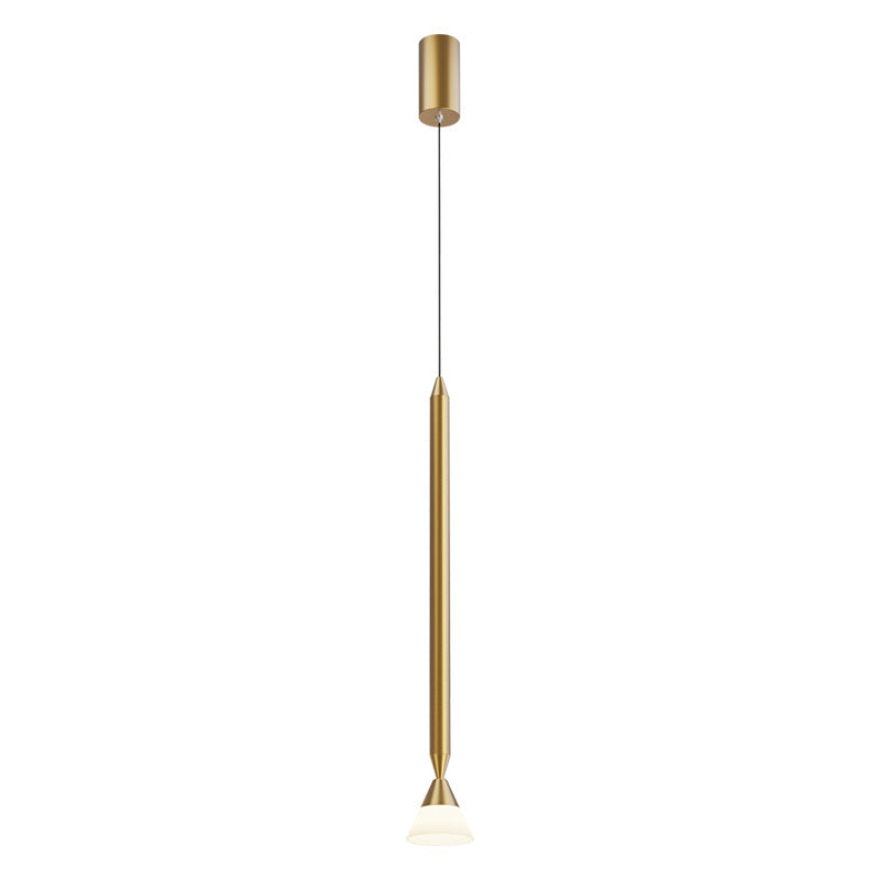 Carr Modern Minimalistisk LED Lång  Pendellampa Metall/Glas Svart/Guld Vardagsrum/Sovrum