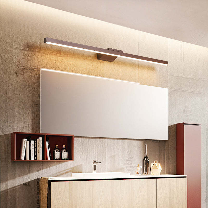 Leigh Modern Snygga Minimalistisk LED Vägglampa Lång Metall Brun Sovrum/Vardagsrum/Matsal