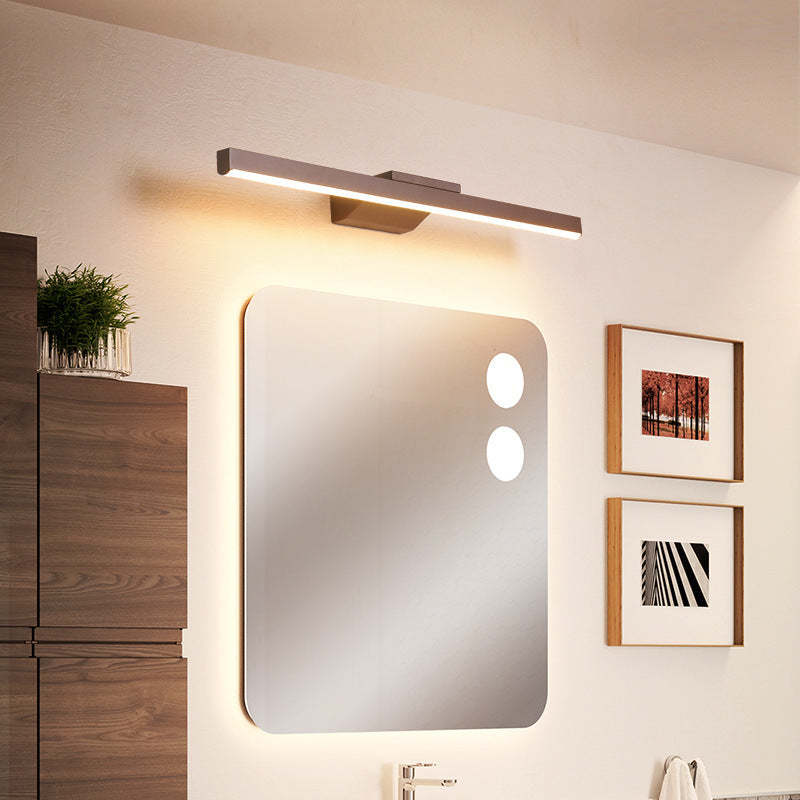 Leigh Modern Snygga Minimalistisk LED Vägglampa Lång Metall Brun Sovrum/Vardagsrum/Matsal