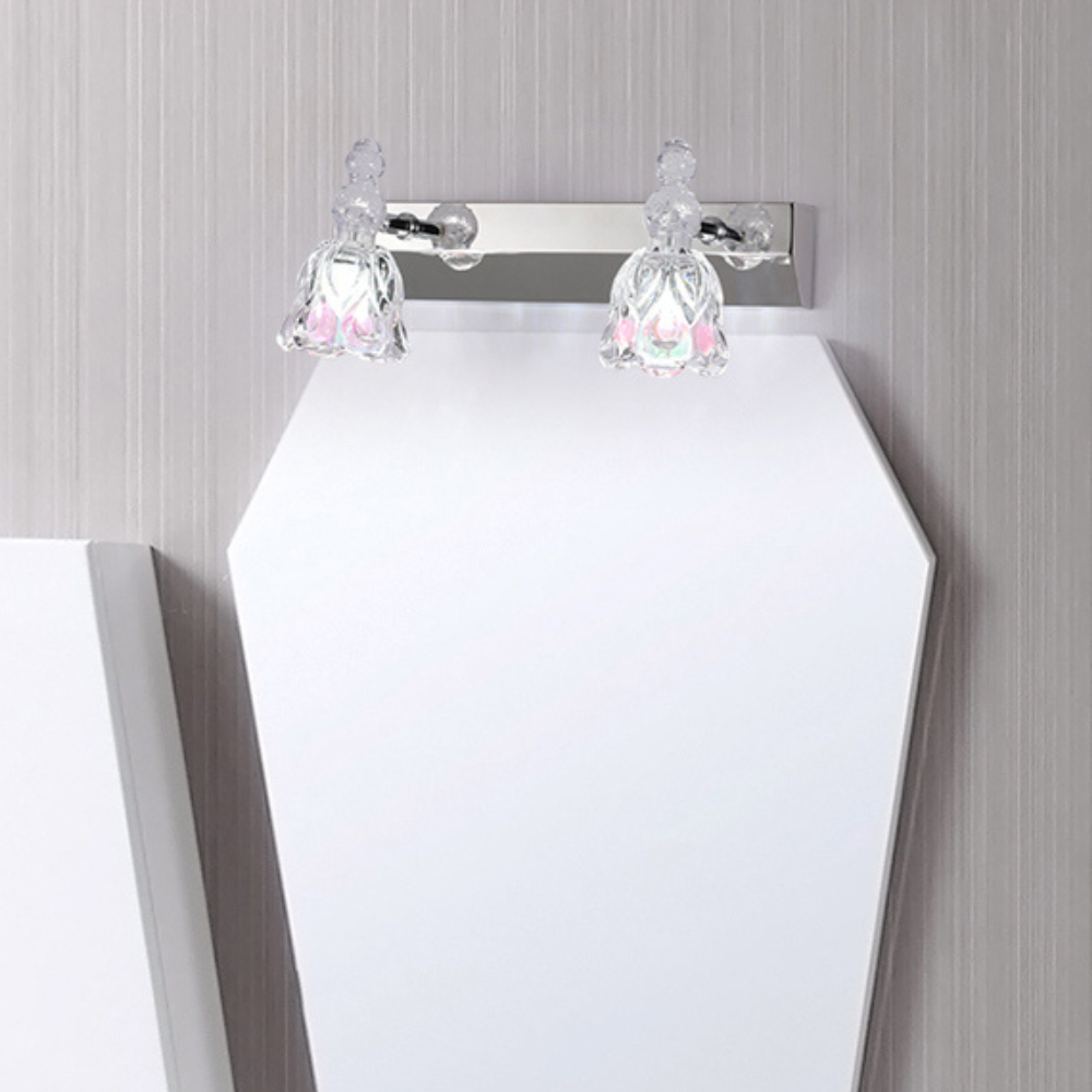 Félicie Vägglampa Med Modern Blomma, Rosa, Badrum
