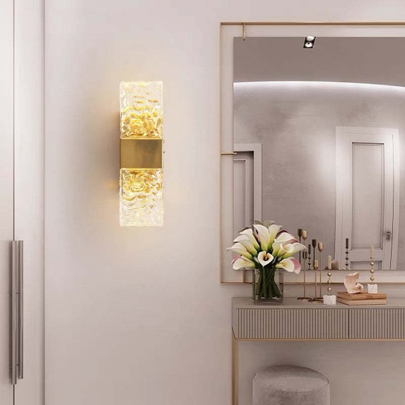 Modern Rektangulär Vägglampa Guld Sovrum Vardagsrum|Las Sola