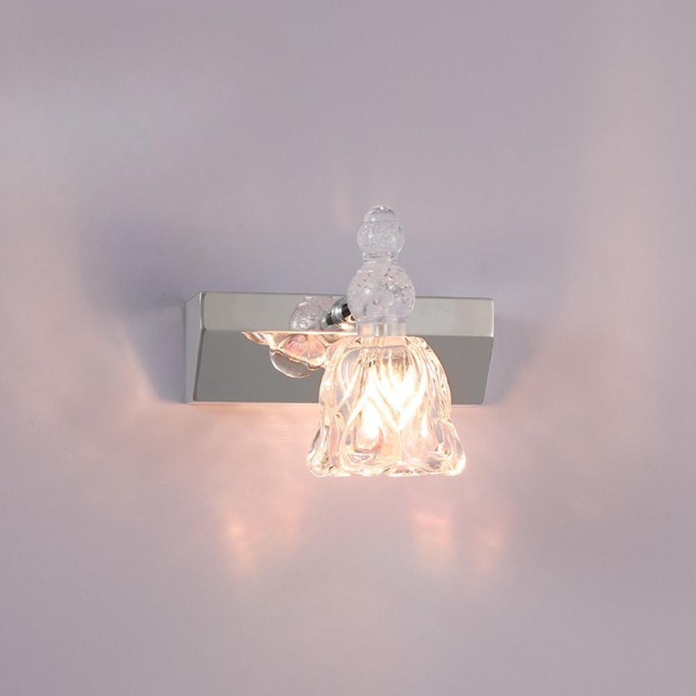 Félicie Vägglampa Med Modern Blomma, Rosa, Badrum