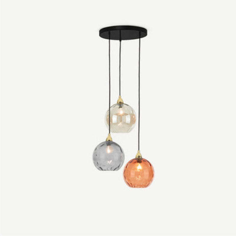 Hailie Färg Glas Pendellampa Klot Vardagsrum/Matsal/Sovrum