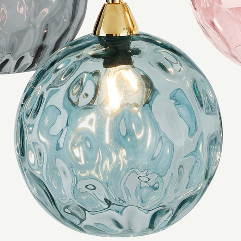 Hailie Färg Glas Pendellampa Klot Vardagsrum/Matsal/Sovrum