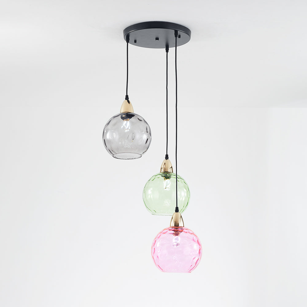 Hailie Färg Glas Pendellampa Klot Vardagsrum/Matsal/Sovrum