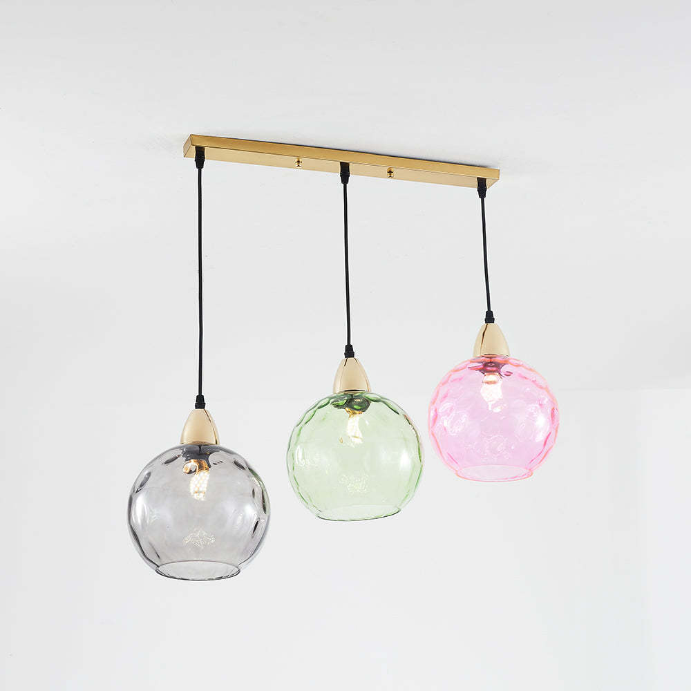 Hailie Färg Glas Pendellampa Klot Vardagsrum/Matsal/Sovrum