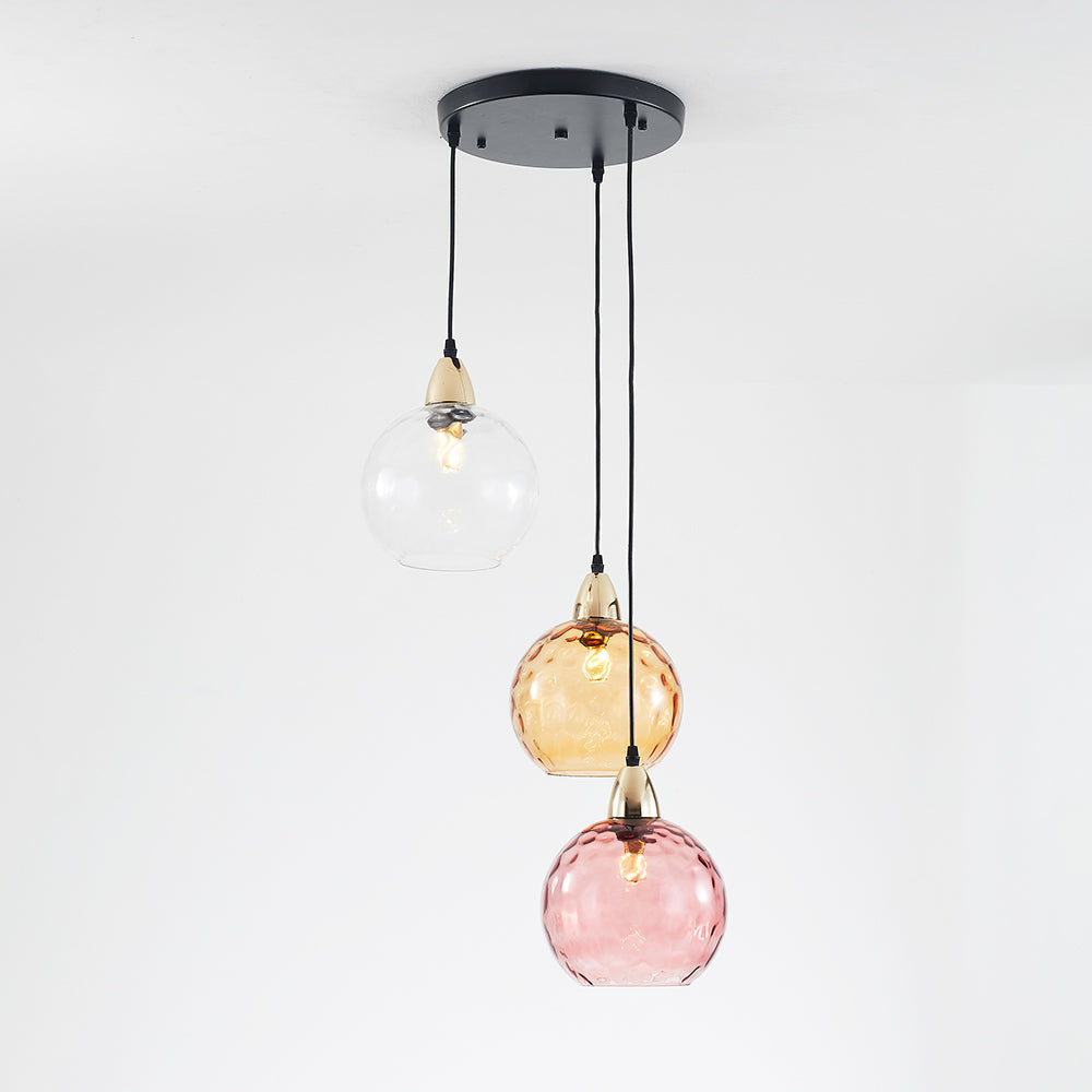 Hailie Färg Glas Pendellampa Klot Vardagsrum/Matsal/Sovrum