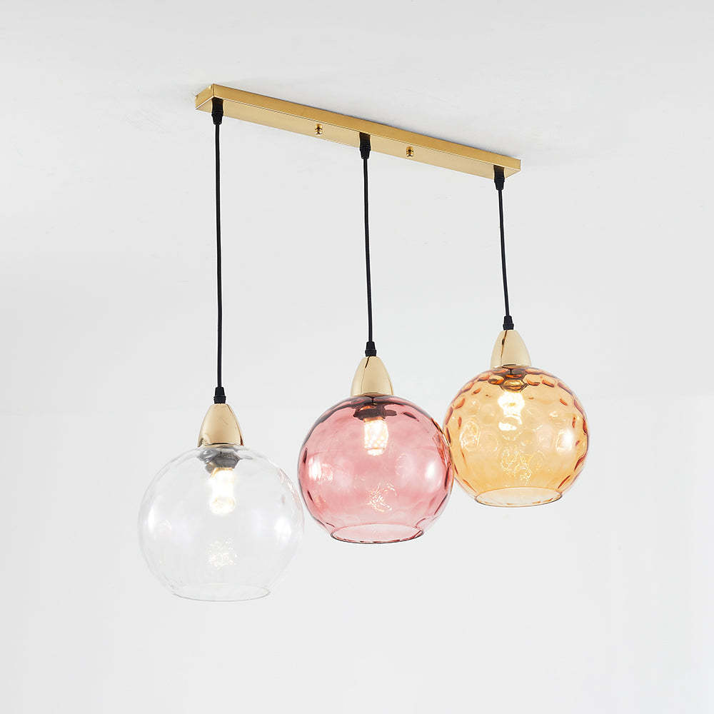 Hailie Färg Glas Pendellampa Klot Vardagsrum/Matsal/Sovrum