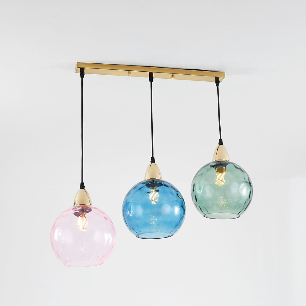 Hailie Färg Glas Pendellampa Klot Vardagsrum/Matsal/Sovrum