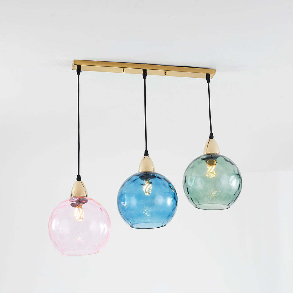 Hailie Färg Glas Pendellampa Klot Vardagsrum/Matsal/Sovrum