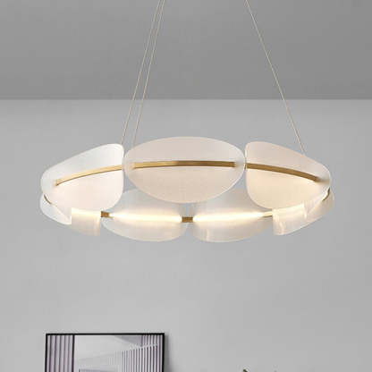 Bella Modern Ring, Modern Design Metall LED Pendellampor, Sovrum/Matsal Guld/Vit