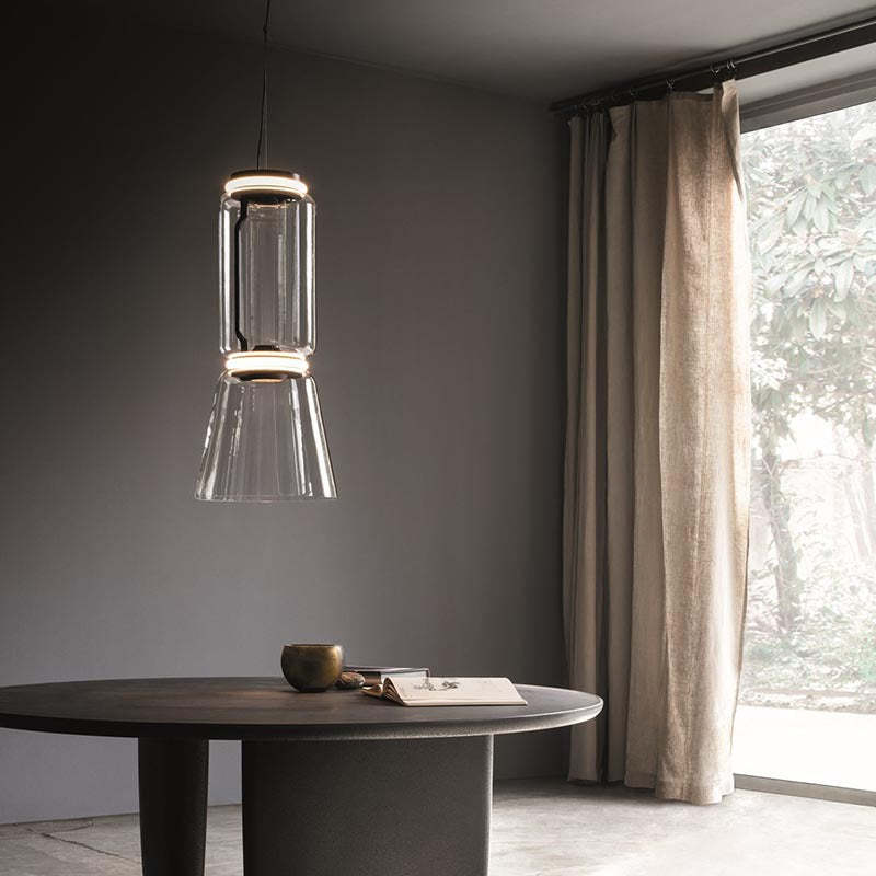 Hailie Modern Design Metall Glas LED Pendellampa Vardagsrum