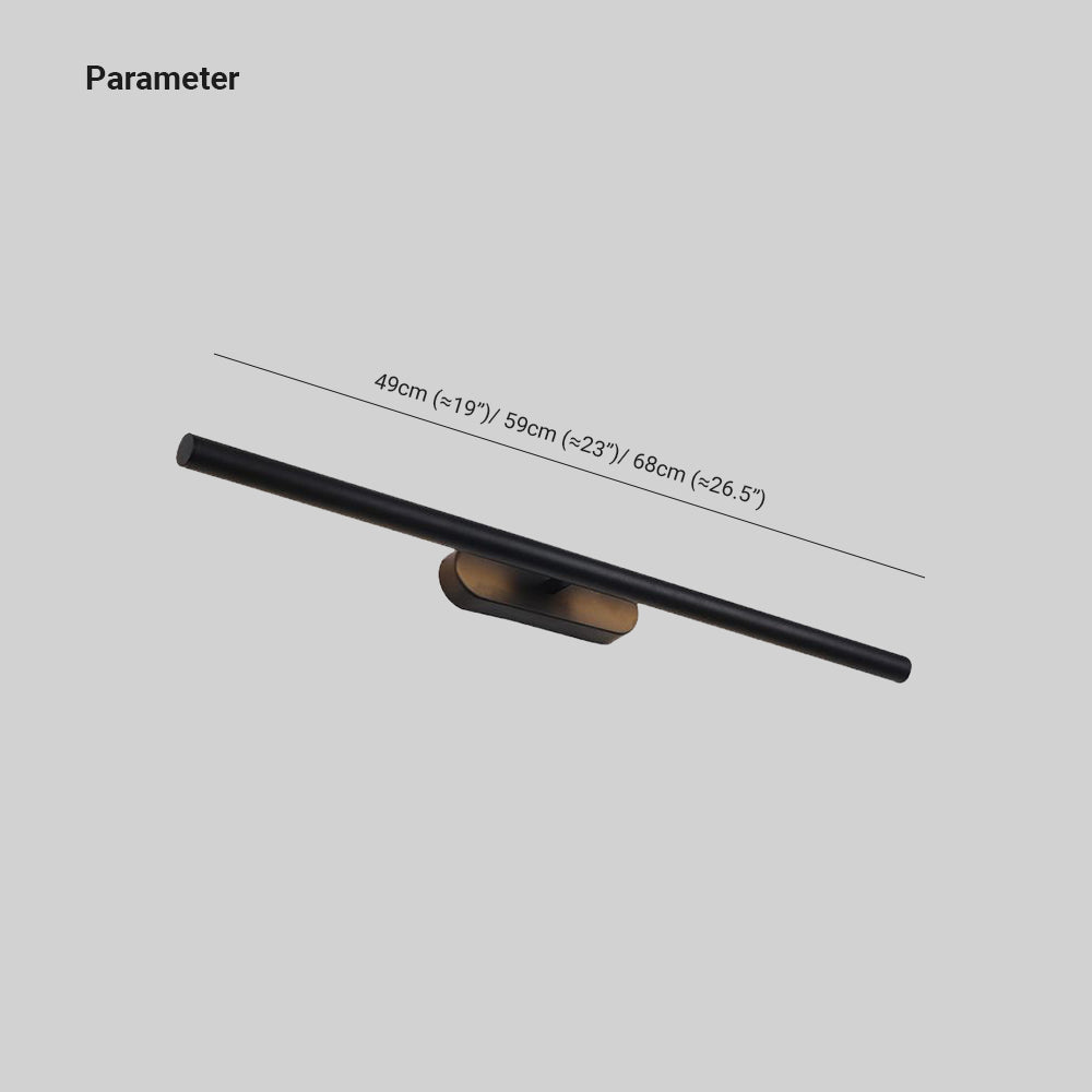 Edge Minimaliste Edge Tube Mirror Front Vanity Wall Lamp