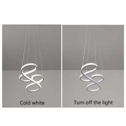 Louise Modern Design LED Pendellampor Musiknot Svart/Vit Guld Järn/Silikonlist Vardagsrum/Sovrum