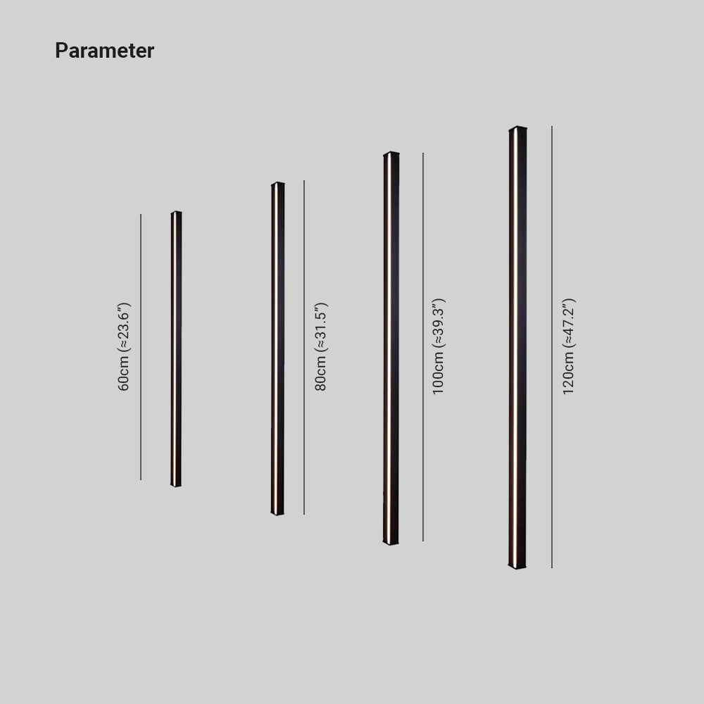 Edge Minimalist Linear Metal/Acrylic Wall Lamp, Gold/Black/White