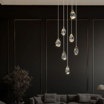 Marilyn Design Kristall/Metall Pendellampa Guld Sovrum/Vardagsrum