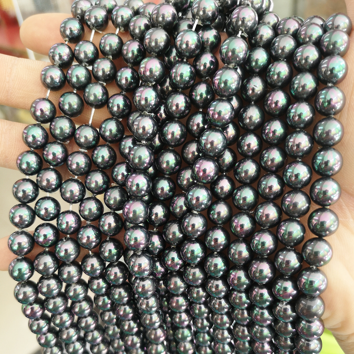 Pearls with holes punched for DIY use