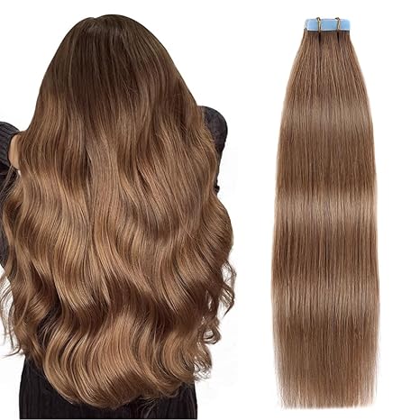 Gecordes Seamless Injected Hand-Tied Invisible Tape In Hair Extension -- 100% VIRGIN HUMAN HAIR / 10 PIECES