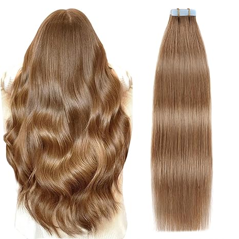 Gecordes Seamless Injected Hand-Tied Invisible Tape In Hair Extension -- 100% VIRGIN HUMAN HAIR / 10 PIECES