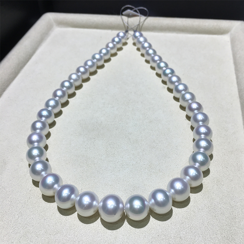 18'' 10 mm High-Luster Venus Pearl Necklace - AAA Quality