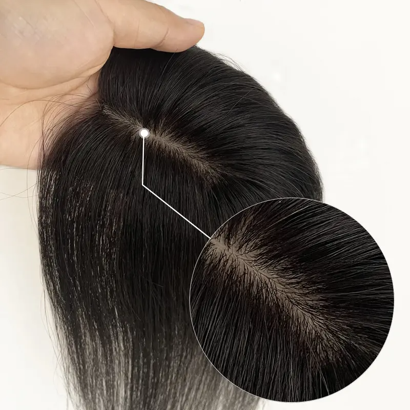 【🔥Limited-time offer】Mini Scalp Topper  2x3 Silk Base Hair Topper | 100% human hair production