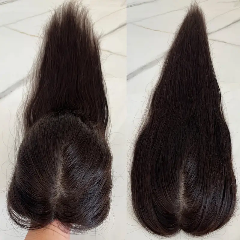 【🔥Limited-time offer】Mini Scalp Topper  2x3 Silk Base Hair Topper | 100% human hair production