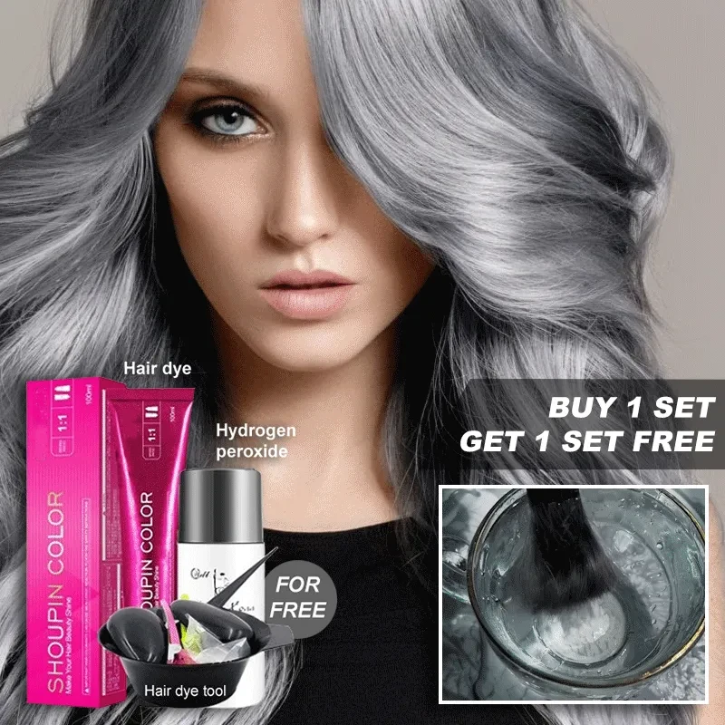 Silver-Grey & Smoke Hair Color Cream Kit