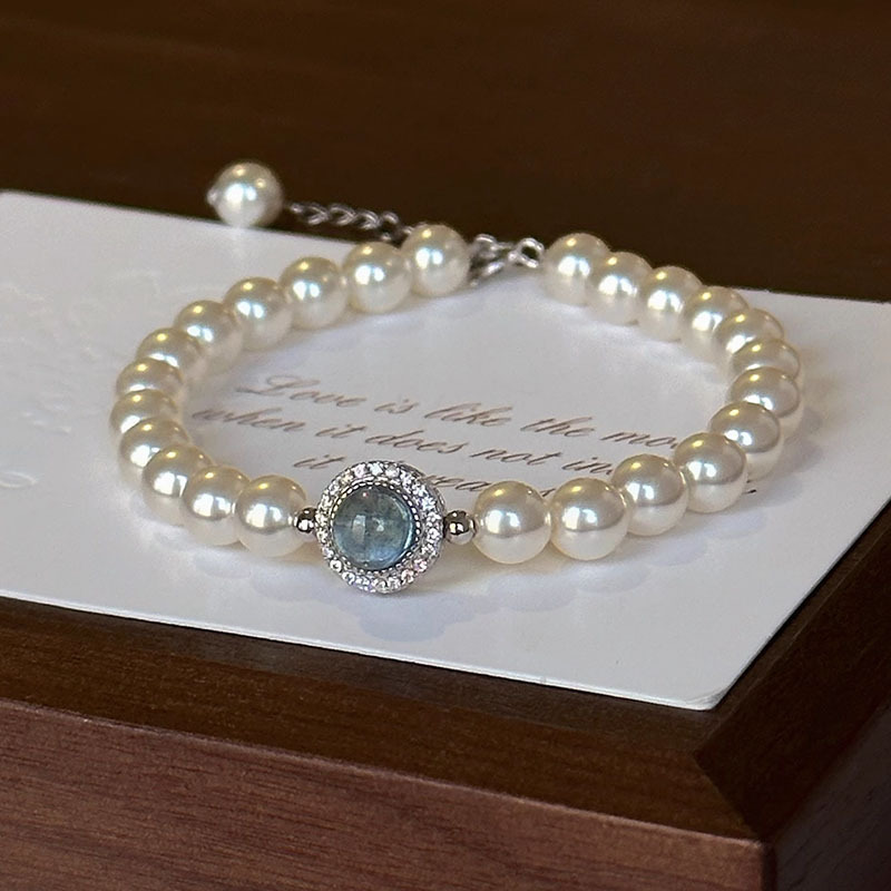 Aquamarine Pearl Set | 925 Sterling Silver