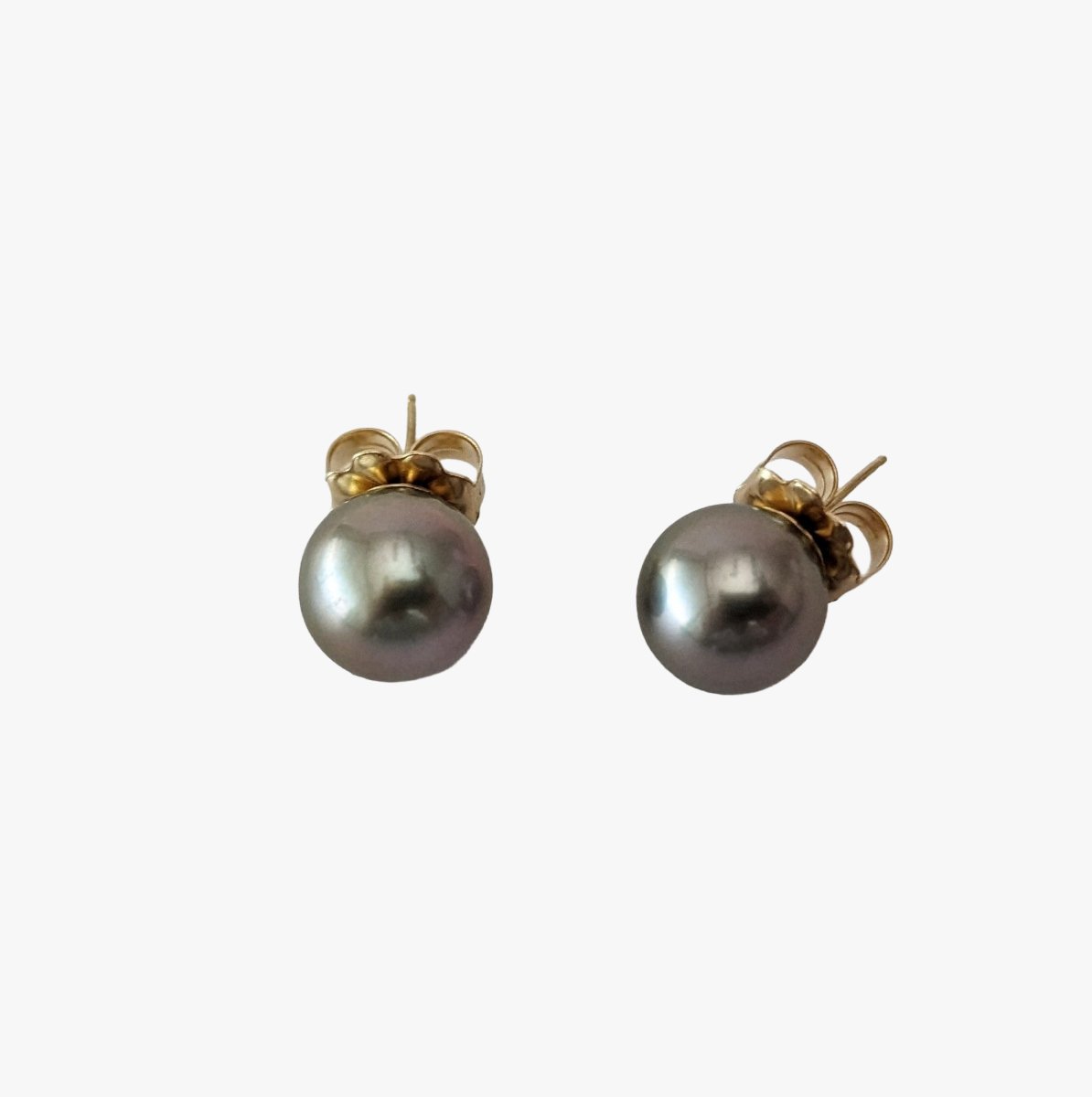 11-12mm Tahitian Pearl Stud Earrings