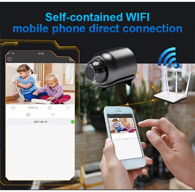 HOT SALE🔥 1080P HD Mini Wifi Camera Wide Angle 70% off Flash Sale - Night Vision Included