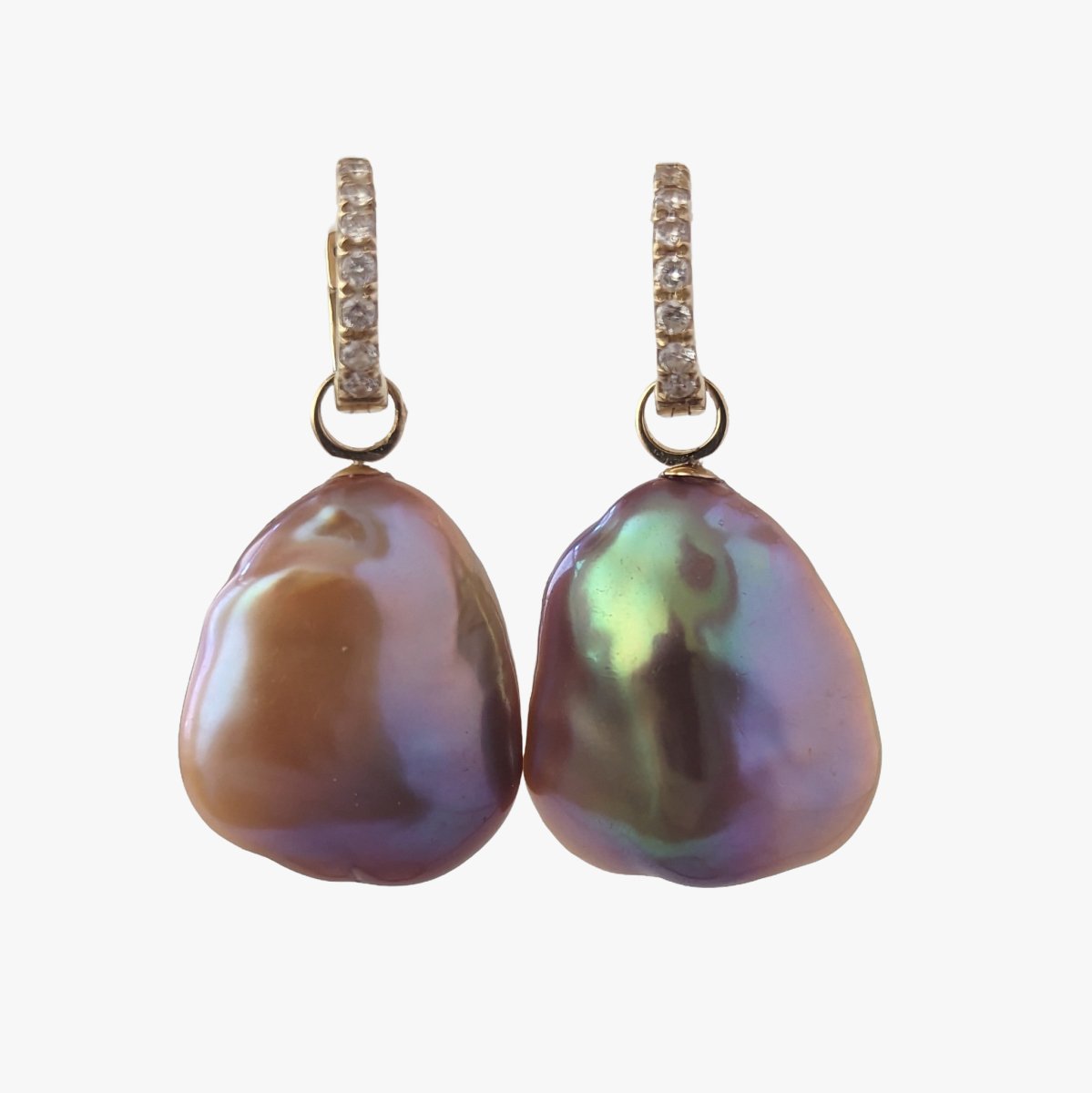 17-18mm Freshwater Pearl Convertible Huggee Earrings