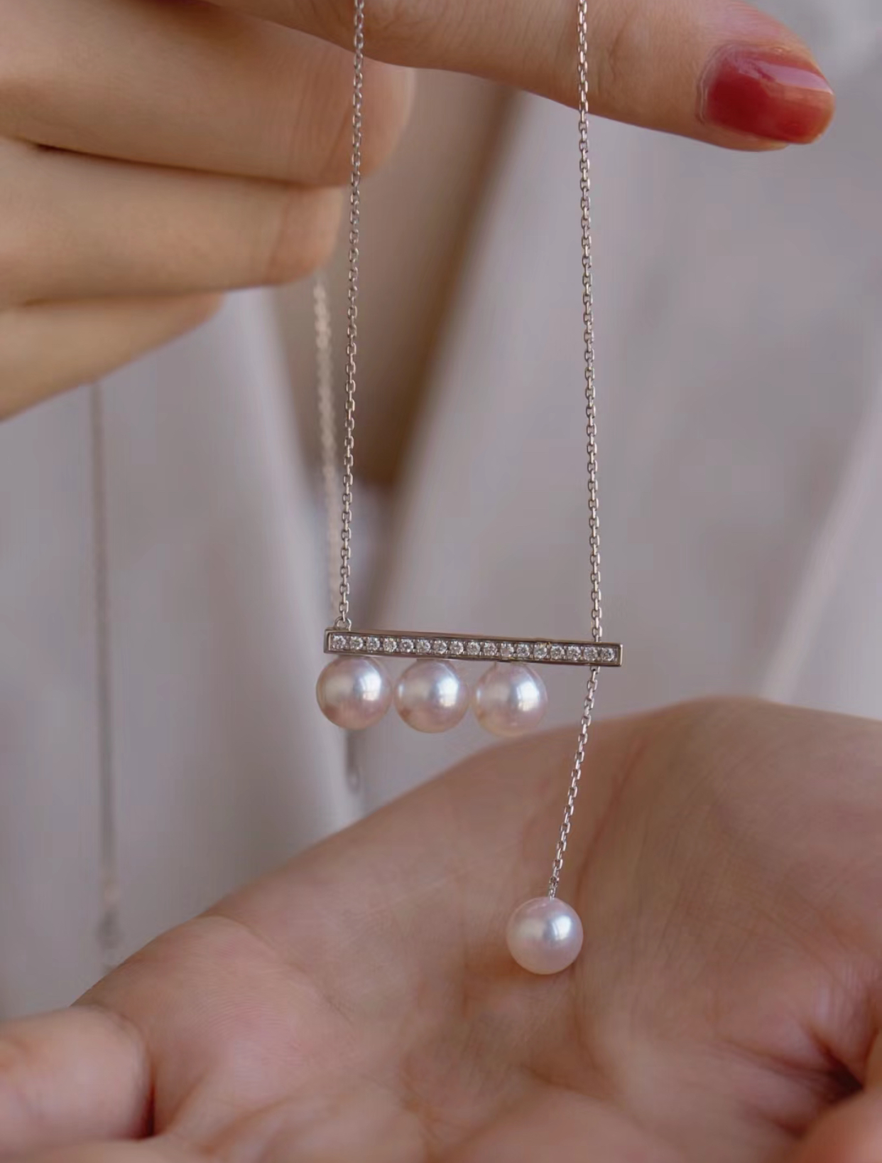 Avyanna Pearl Necklace | 24k Gold Plated