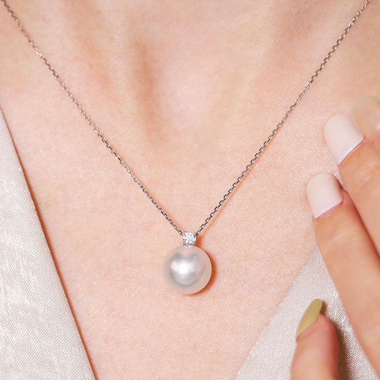 12-14 mm Freshwater Pearl & Sasha Necklace