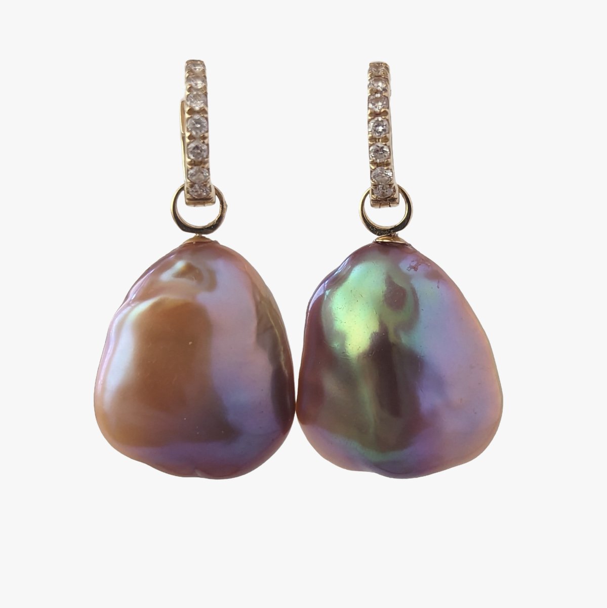 17-18mm Freshwater Pearl Convertible Huggee Earrings