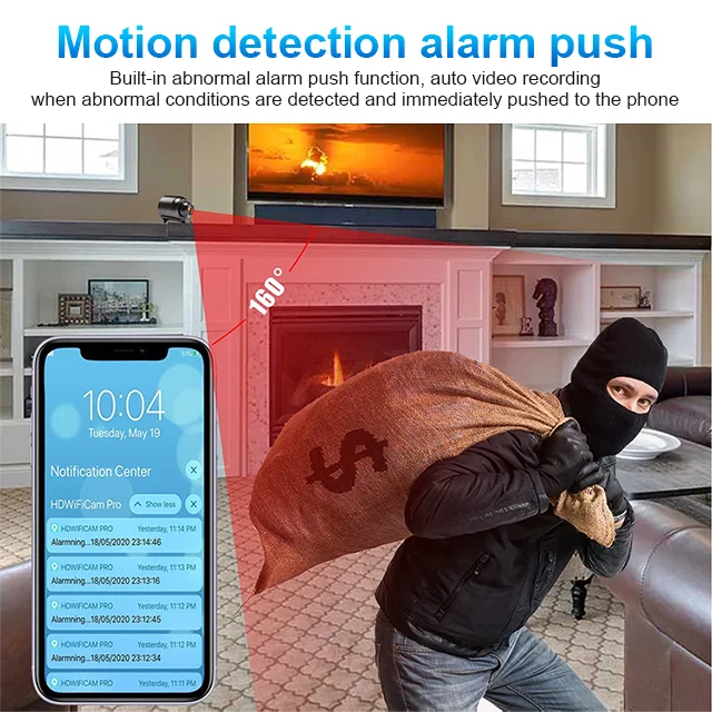 HOT SALE🔥 1080P HD Mini Wifi Camera Wide Angle 70% off Flash Sale - Night Vision Included