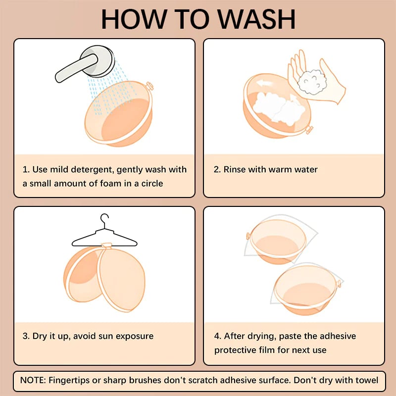 Adhesive Bra Backless Strapless Reusable Sticky Invisible Push Up Bra For Women-BUY 1 GET 1 Free