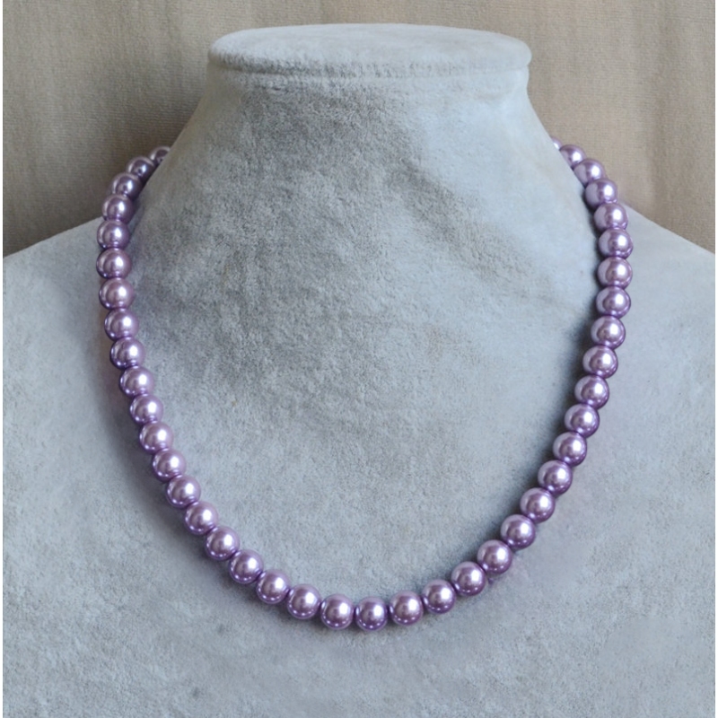 Lavender Freshadama Freshwater Purple Pearl Necklace