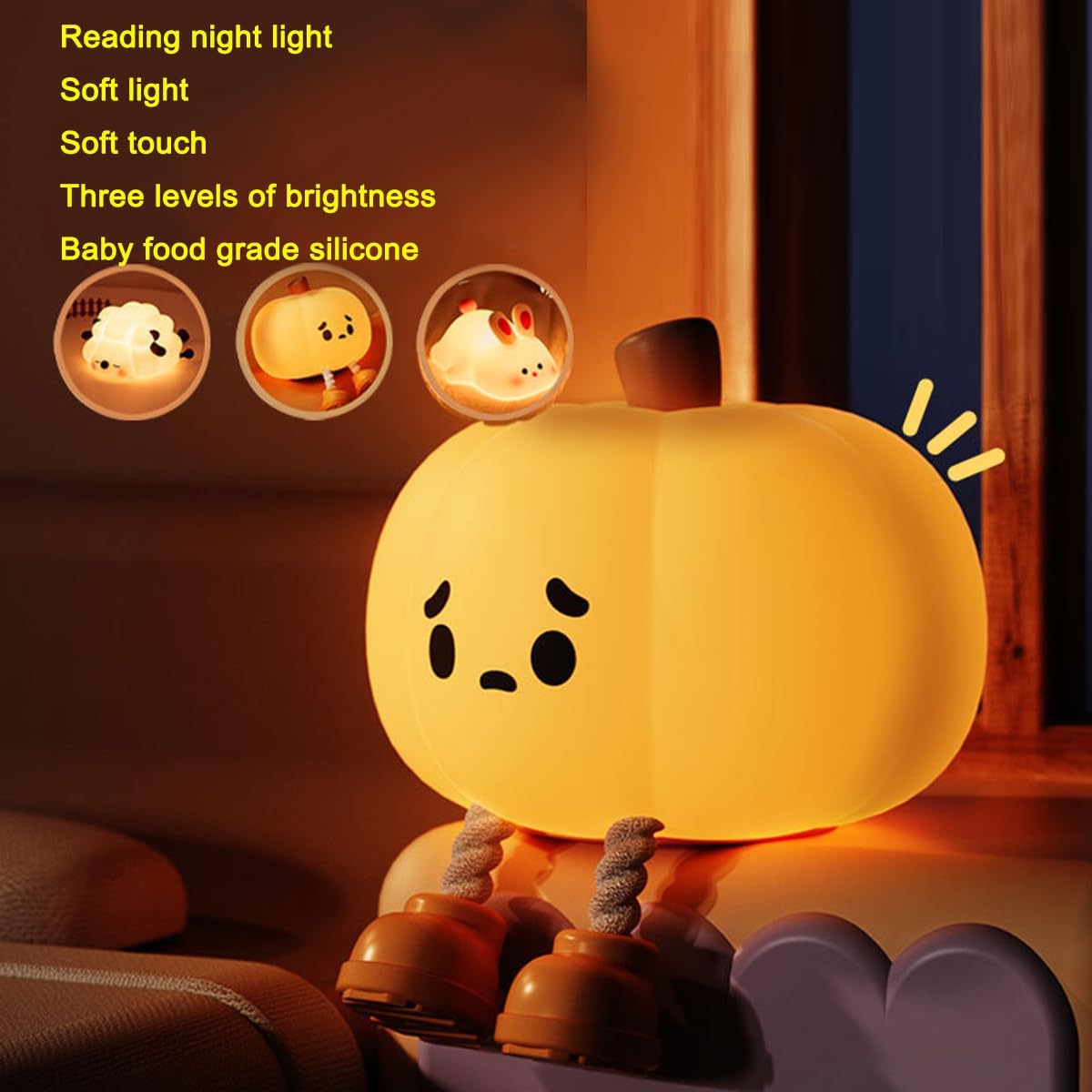 Mr Pumpkin- Animal Silicone Night Light
