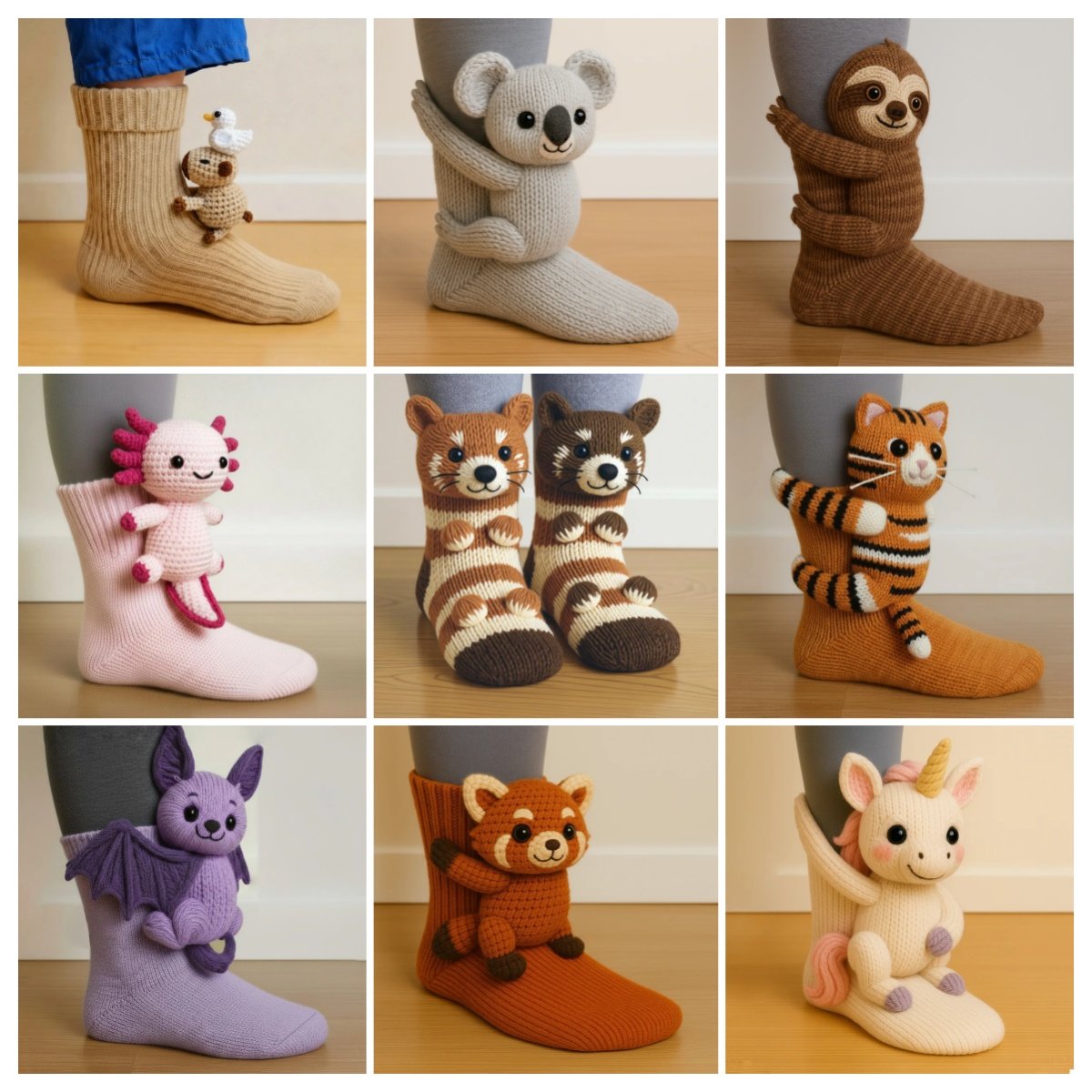 🎁Cozy 3D Knit Animal Socks, Cute & Comfy for You or a Lovely Gift 💝