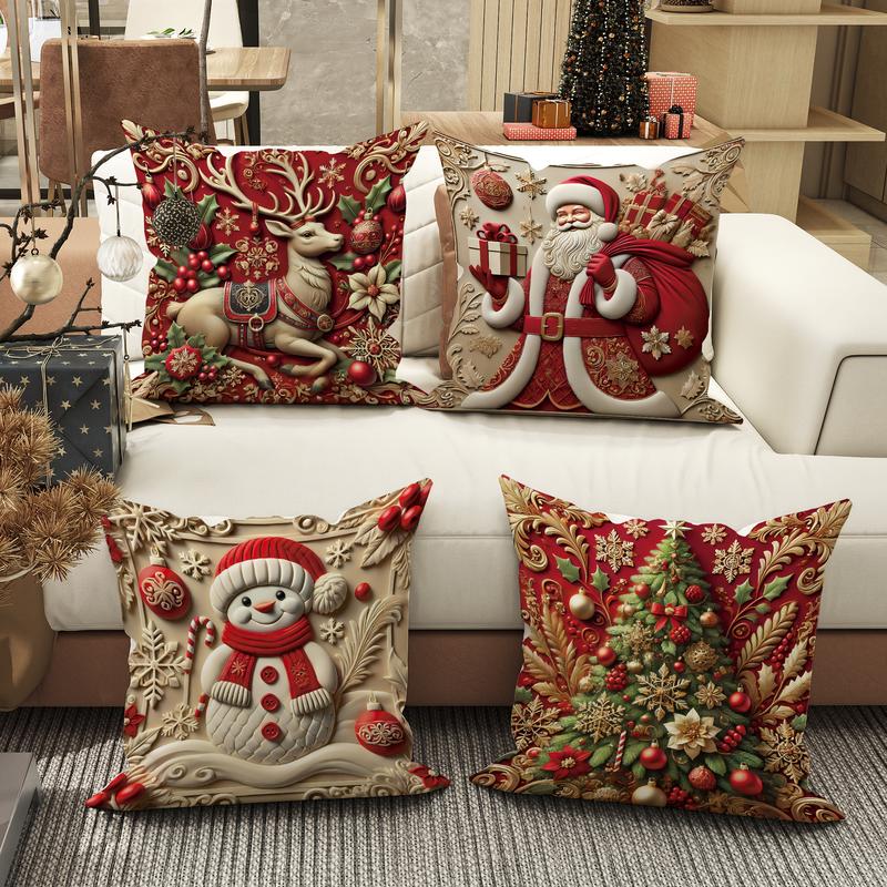 🎅 Christmas Sale – 49% OFF! 🎄 Christmas-themed pillow cover