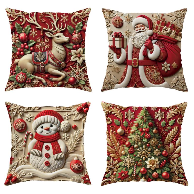 🎅 Christmas Sale – 49% OFF! 🎄 Christmas-themed pillow cover