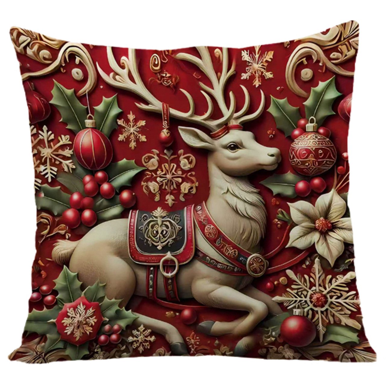 🎅 Christmas Sale – 49% OFF! 🎄 Christmas-themed pillow cover
