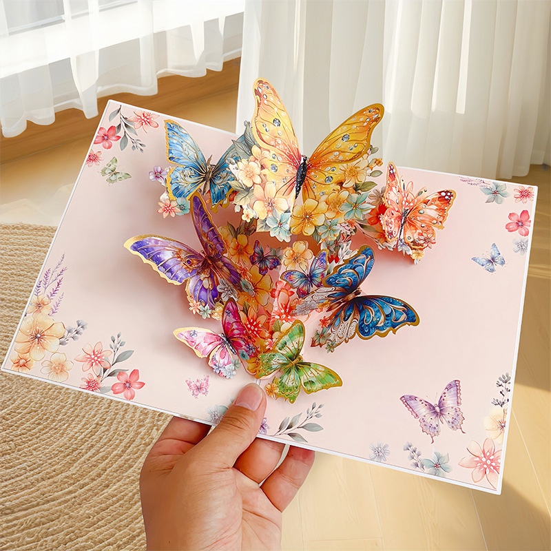 3D Pop-Up Butterflies Card