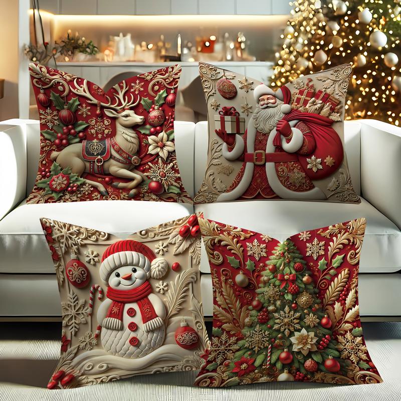 🎅 Christmas Sale – 49% OFF! 🎄 Christmas-themed pillow cover
