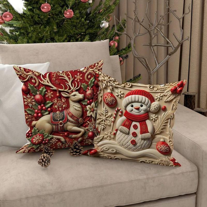 🎅 Christmas Sale – 49% OFF! 🎄 Christmas-themed pillow cover